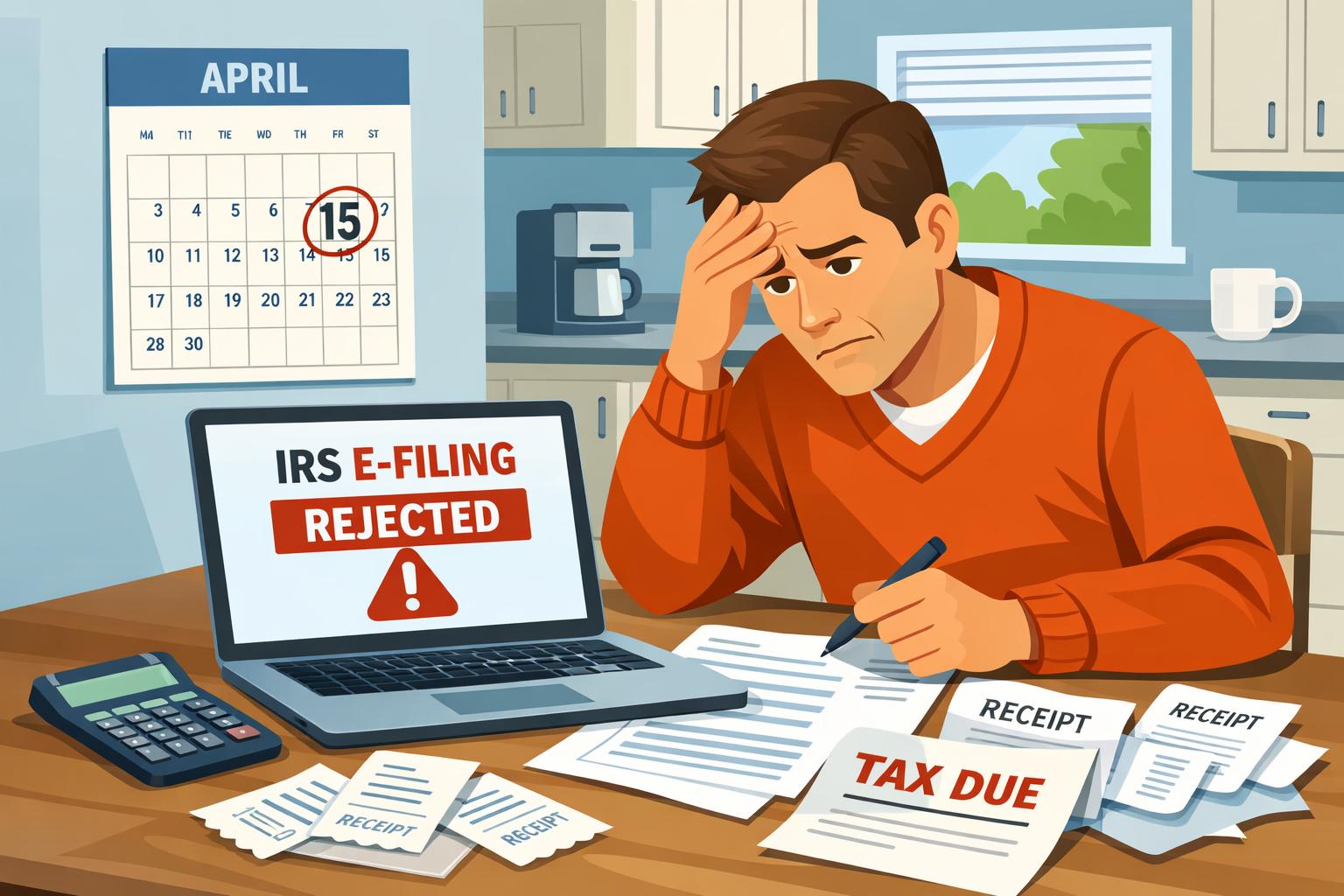 IRS Rejected Your E-Filed Return? How to Get Back on Track